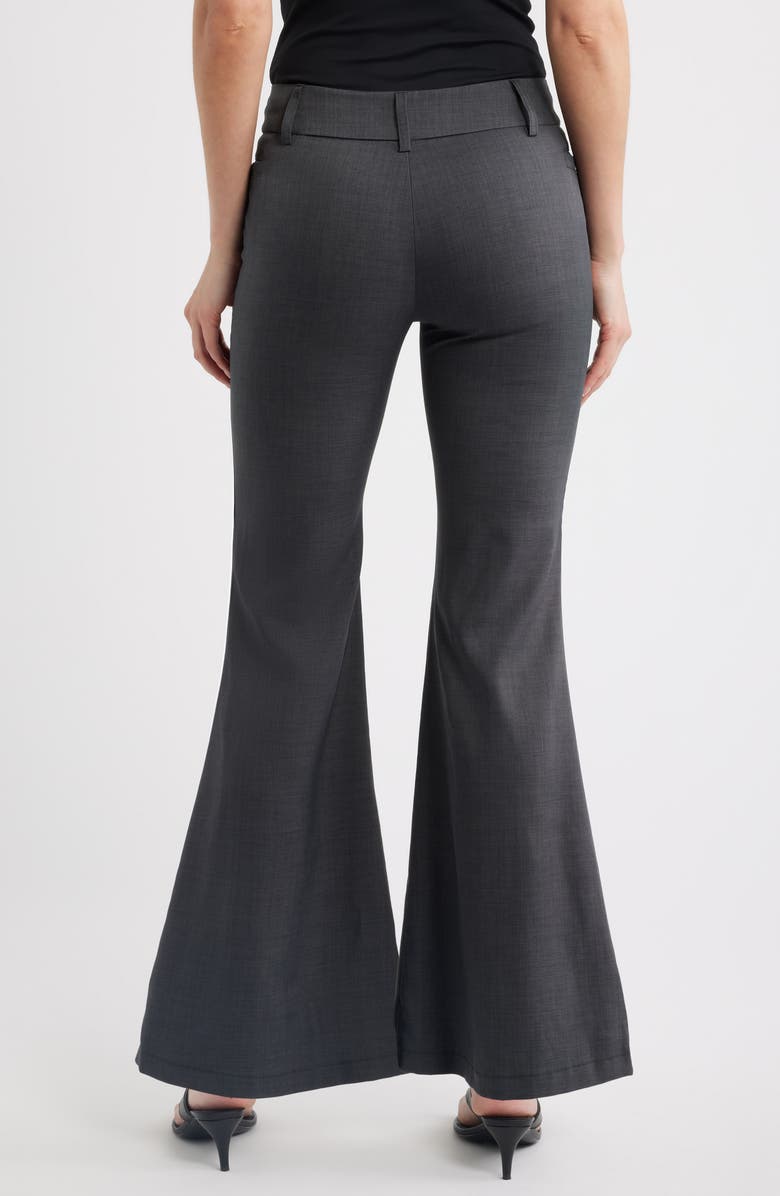 NIKKI LUND Amber Flare Pants, Alternate, color, Grey