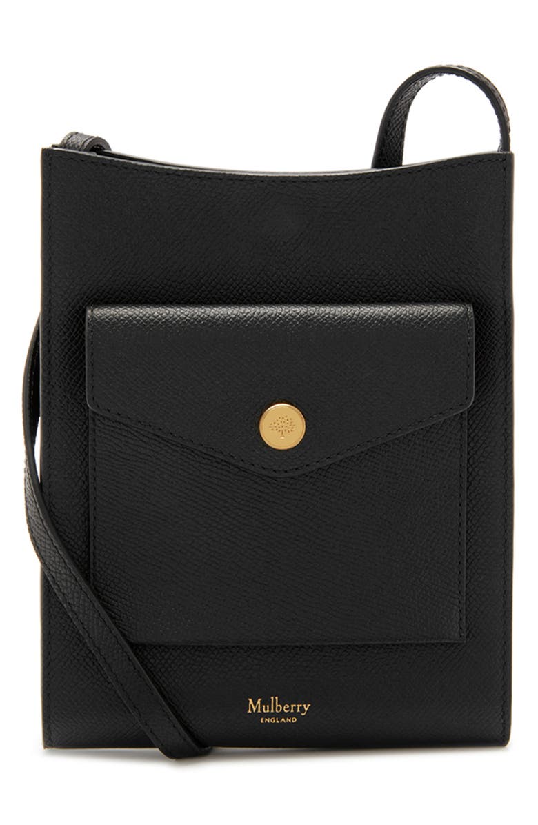 Mulberry Medium Leather Crossbody Phone Pouch, Main, color, 