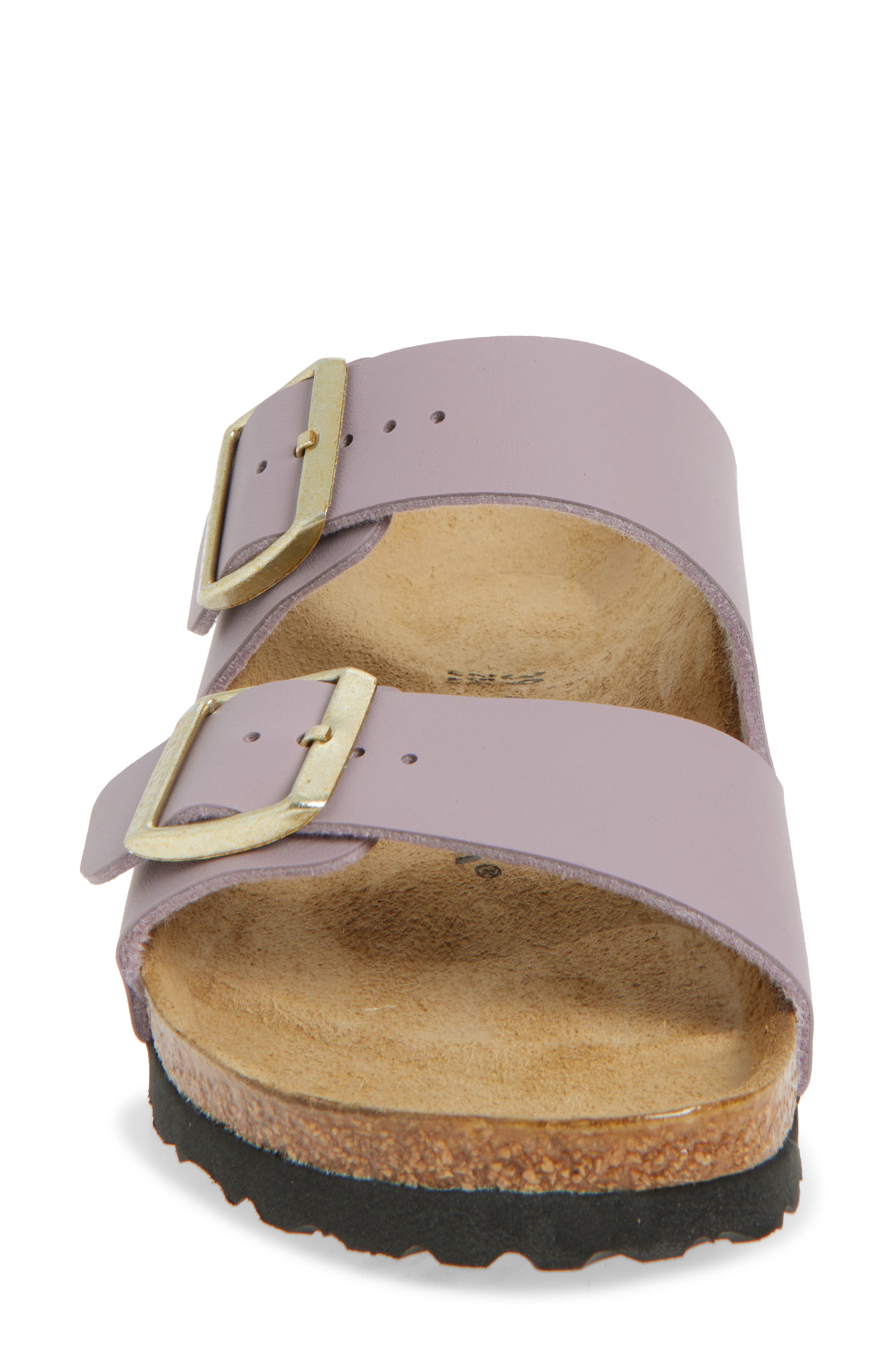 Birkenstock Arizona Birko-Flor Slide Sandal, Alternate, color, Faded Purple