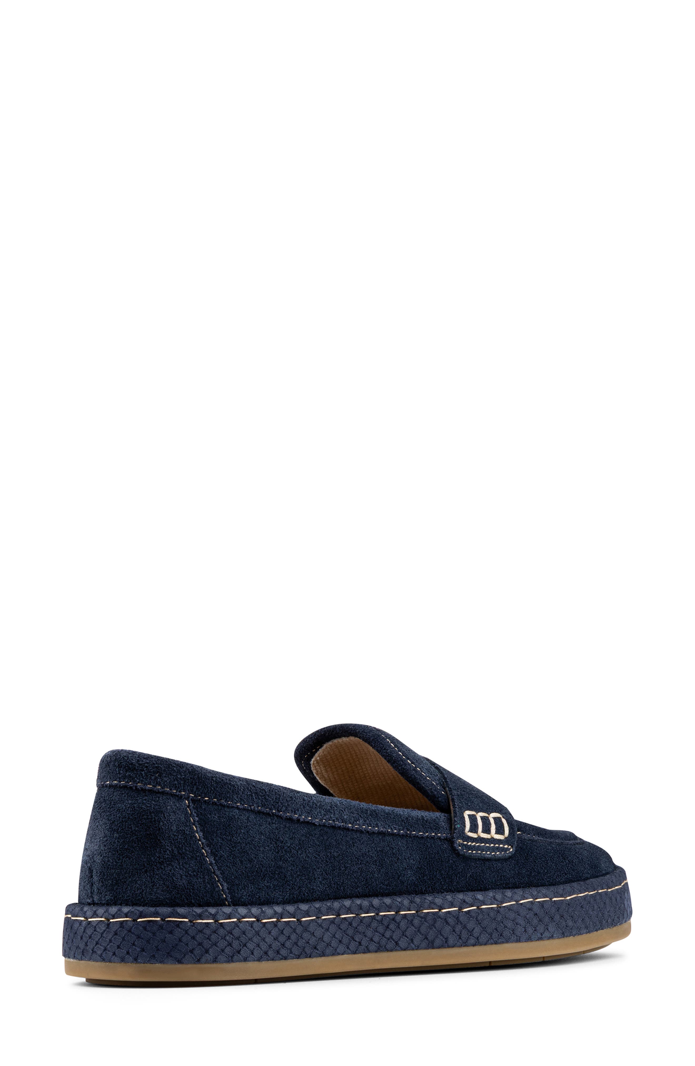 Genova Platform Loafer, Alternate, color, NAVY
