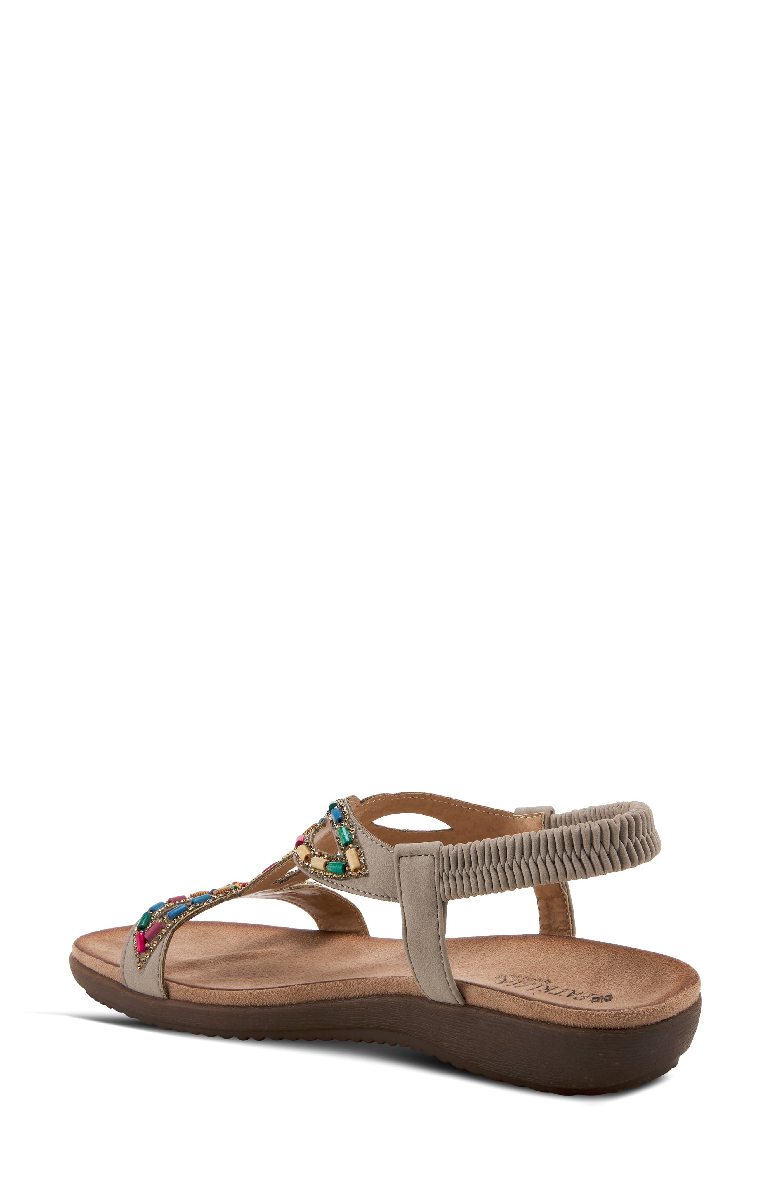 Volcanic Wedge Sandal, Alternate, color, GREY