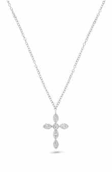 H.J. Namdar 14K Gold Diamond Cross Necklace - 0.17 ctw