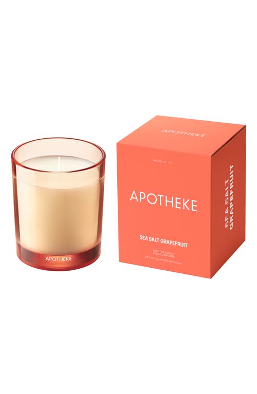 Apotheke Sea Salt Grapefruit Petite Scented Candle In Orange