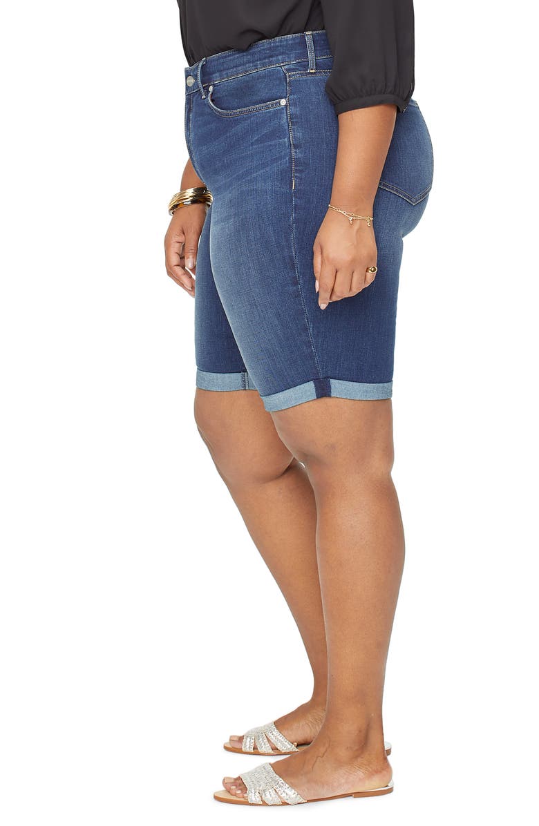 NYDJ Briella Cool Embrace Roll Cuff Denim Shorts, Alternate, color, 