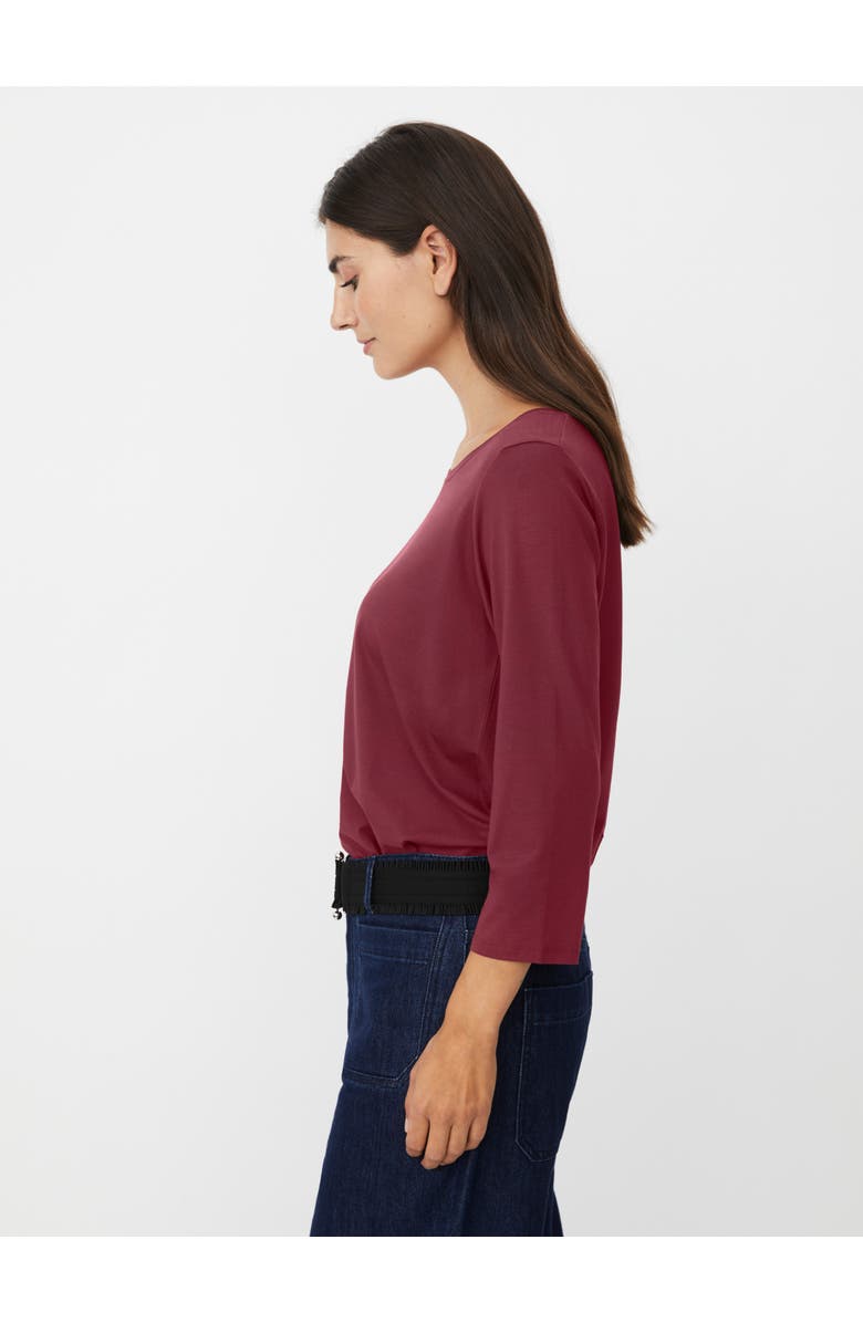 Masai Copenhagen MaCecille 3/4 Sleeve Top, Alternate, color, Tawny Port