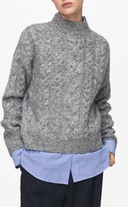 MANGO Perkins Cable Stitch Sweater