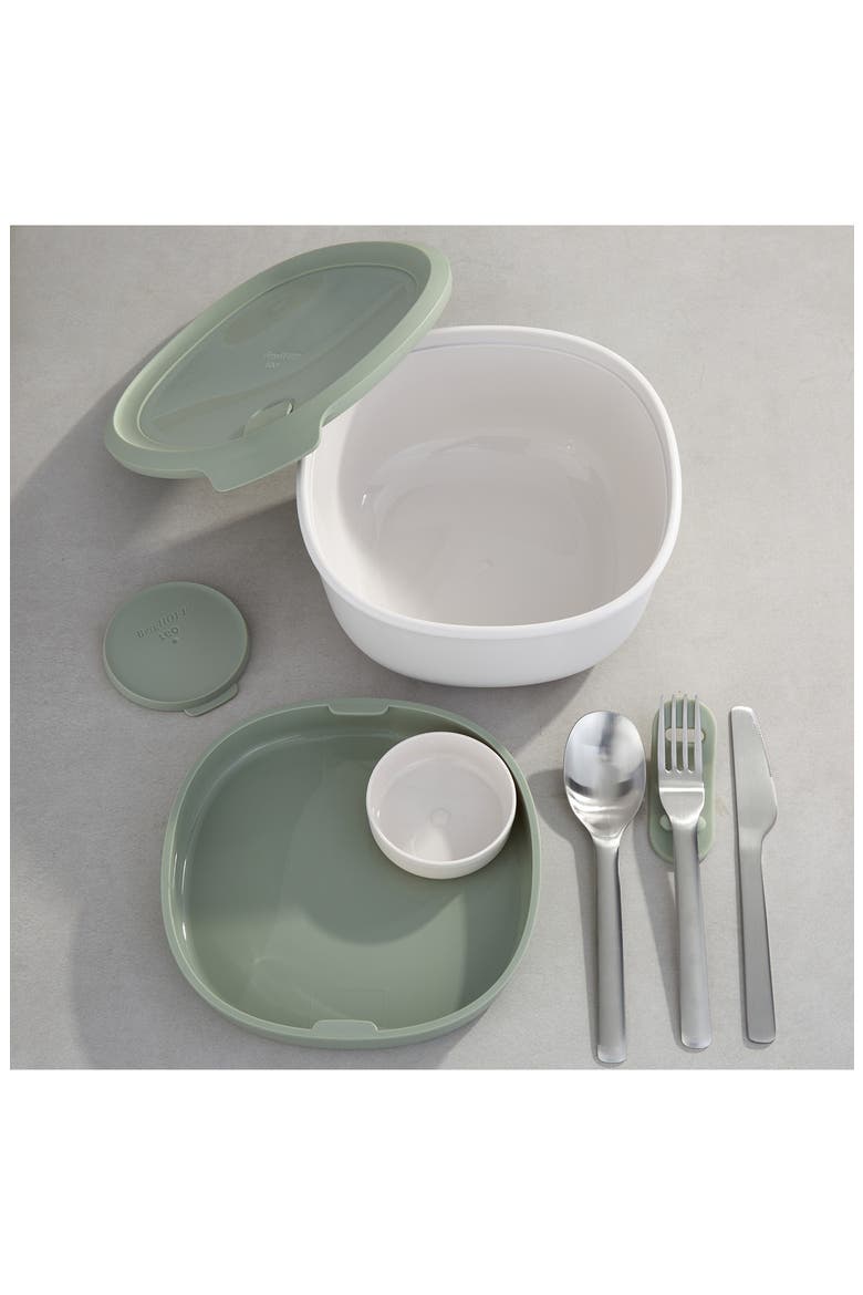 Leo To Go Salad Bowl, Alternate, color, SAGE