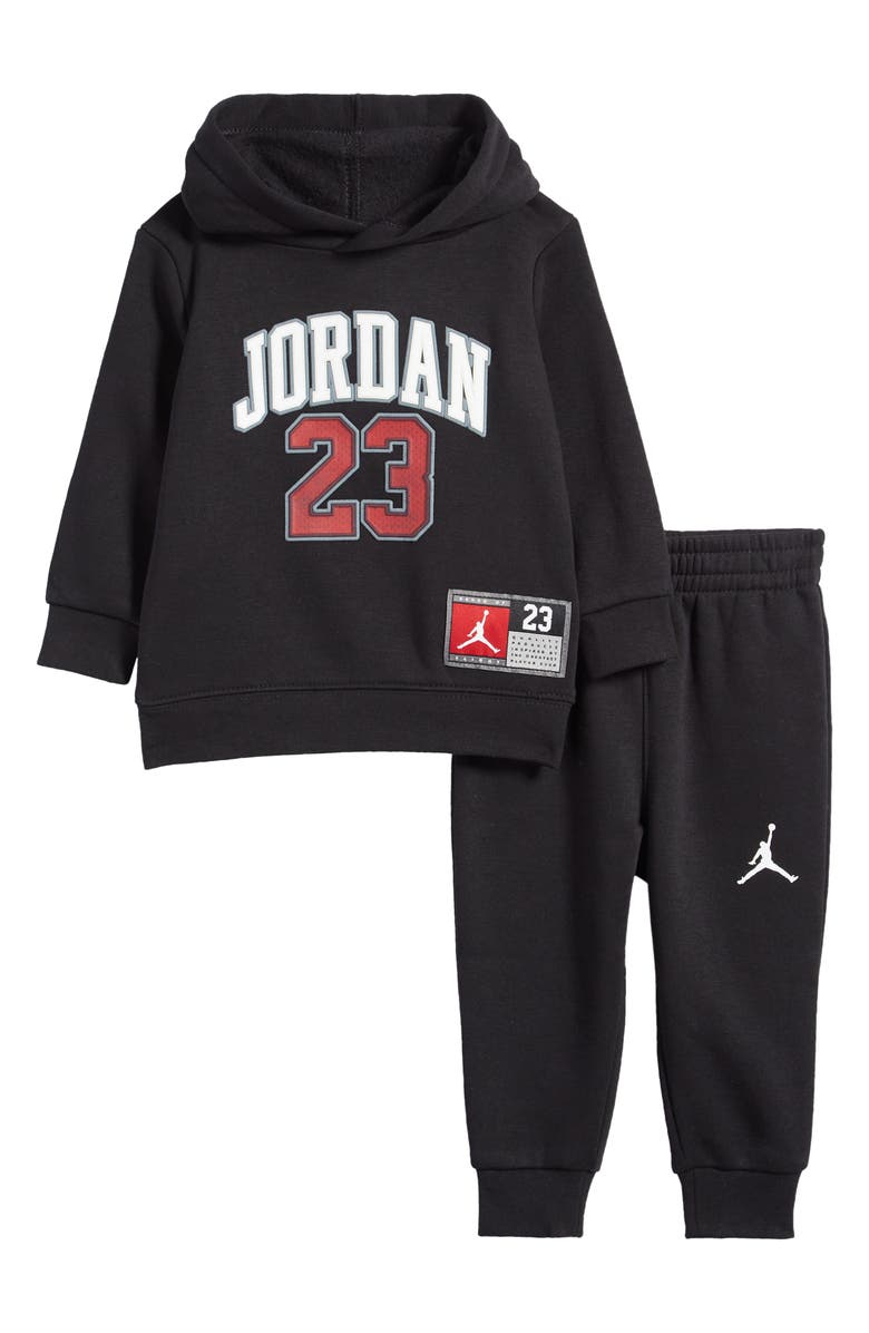 Jordan Jersey Graphic Hoodie & Joggers Set, Main, color, 