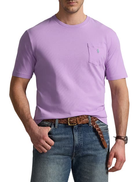 Big & Tall Classic Fit Jersey Crewneck Pocket Tee