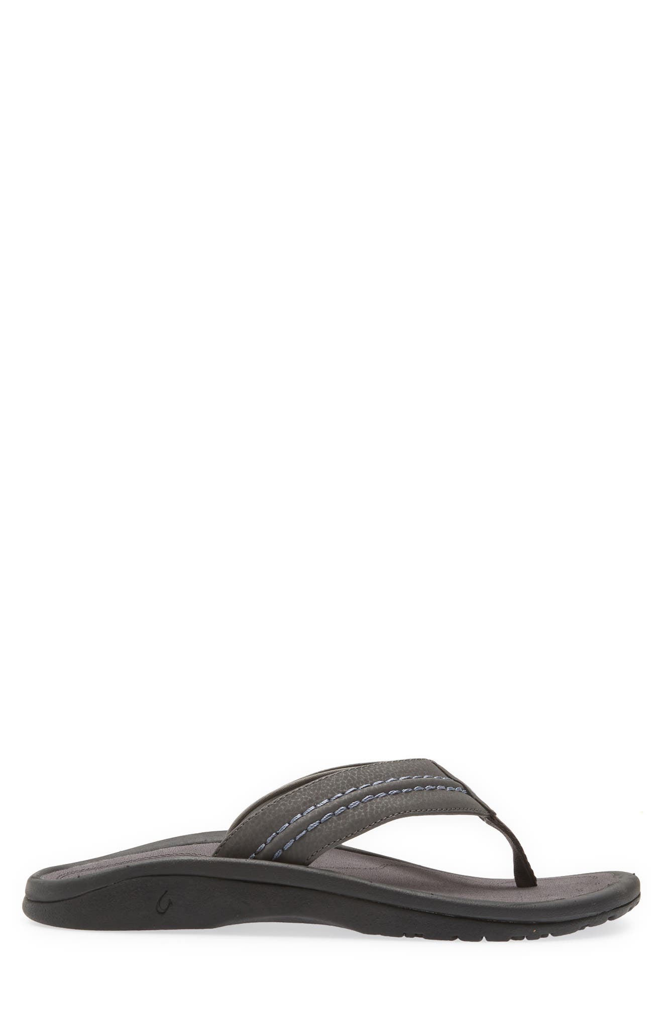 OluKai Hokua Flip Flop, Alternate, color, Pavement / Pavement