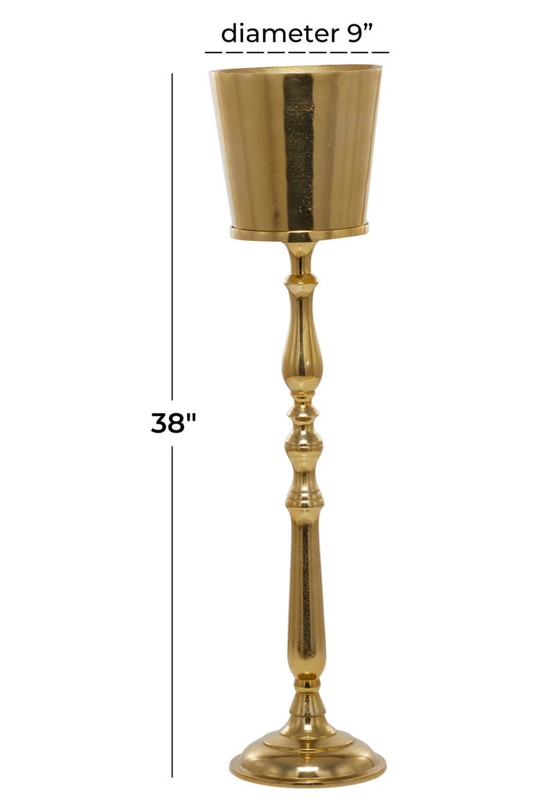 Goldtone Aluminum Tall 2-Bottle Ice Bucket, Alternate, color, GOLD