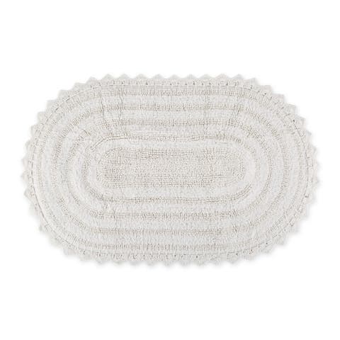 Oval Crochet Bath Mat