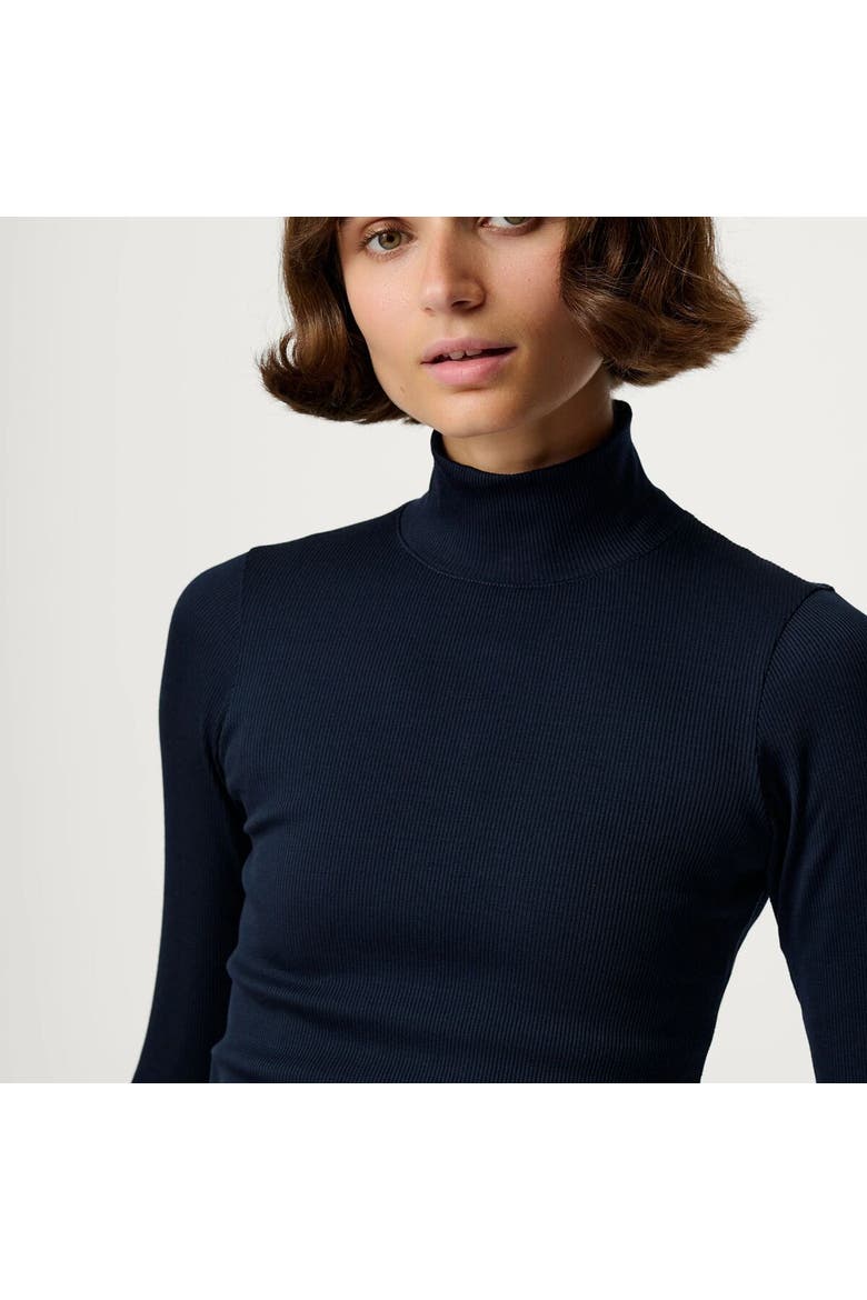Ribbed Merino Turtleneck 02 - Women's, Alternate, color, Woad