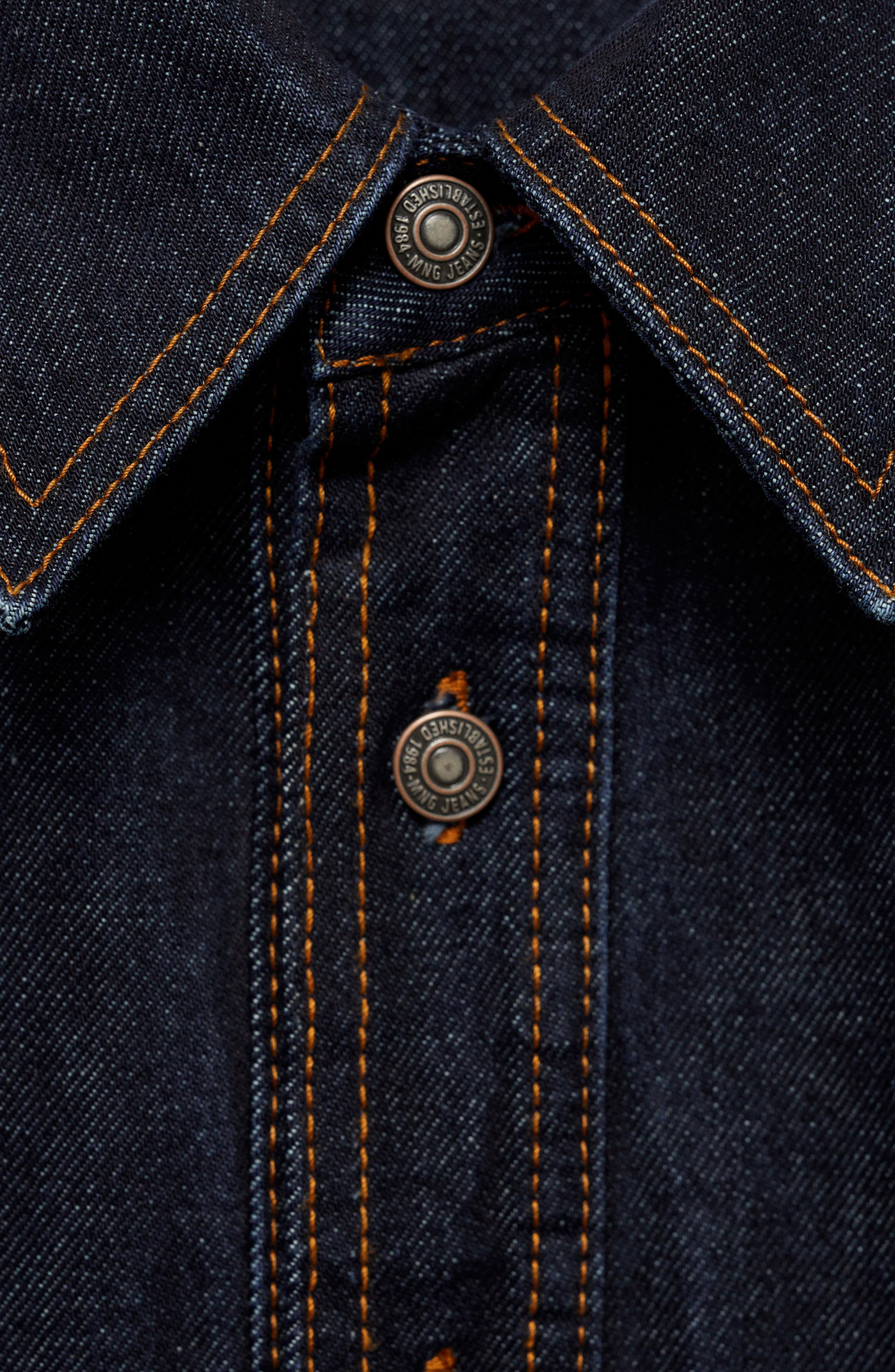 Western Denim Button-Up Shirt - image 2
