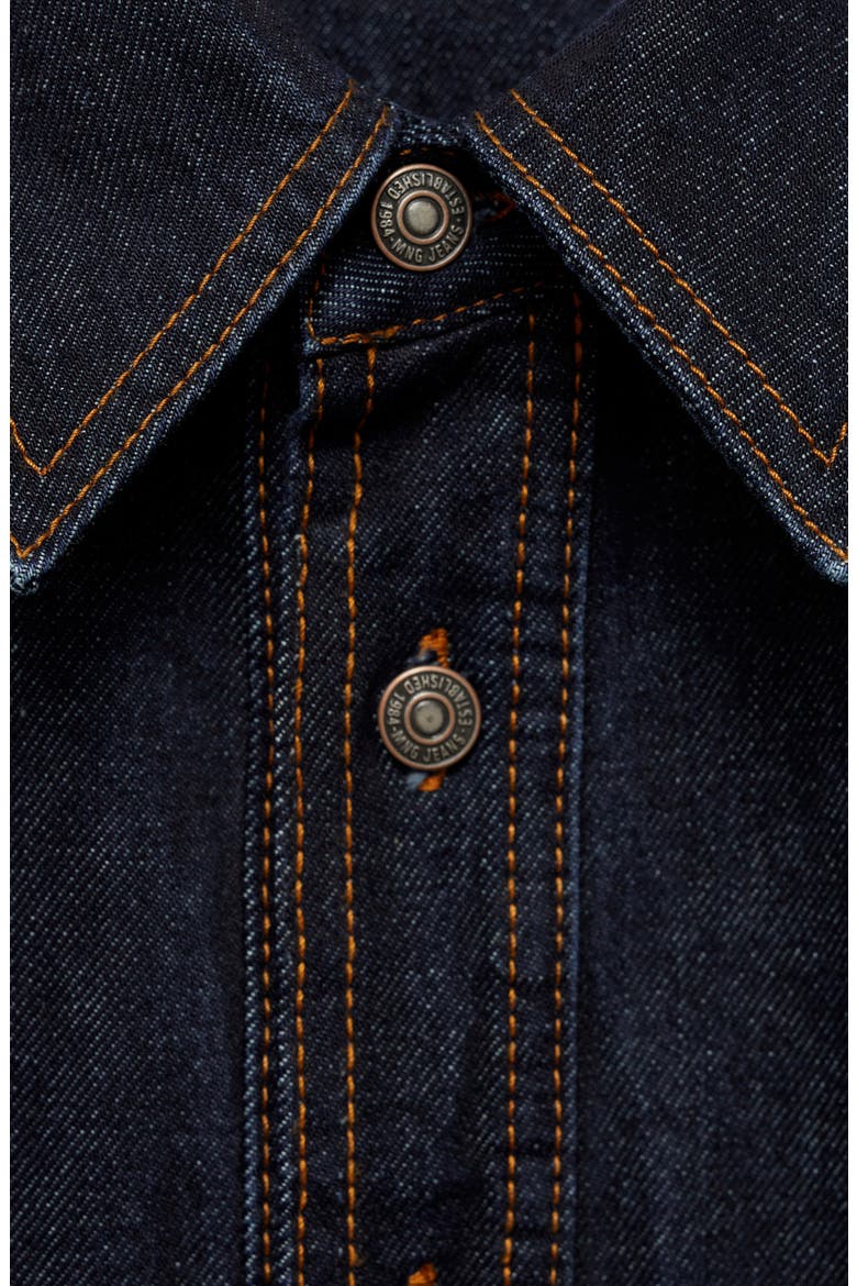 Western Denim Button-Up Shirt, Alternate, color, OPEN BLUE