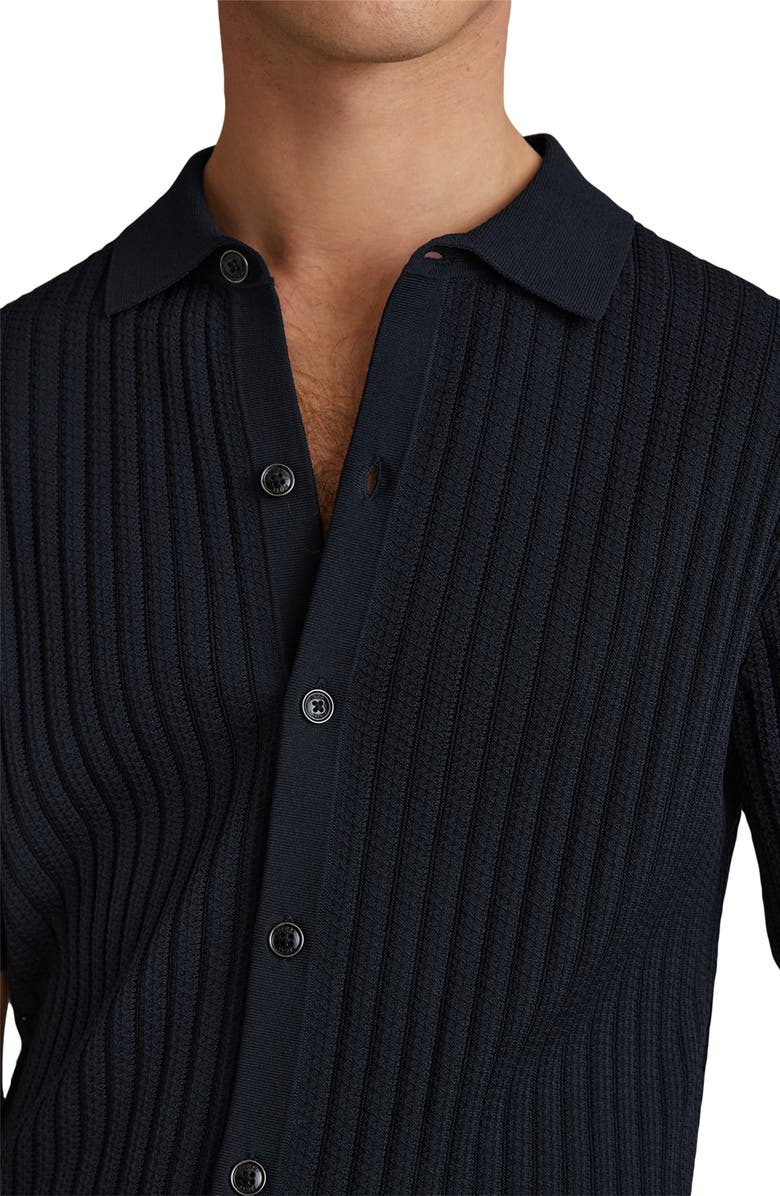 Reiss Murray Short Sleeve Cardigan, Alternate, color, 