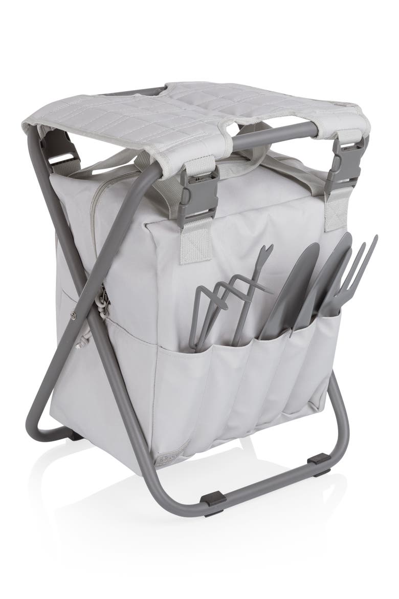 Gardener Folding Seat with Tools, Alternate, color, GRAY