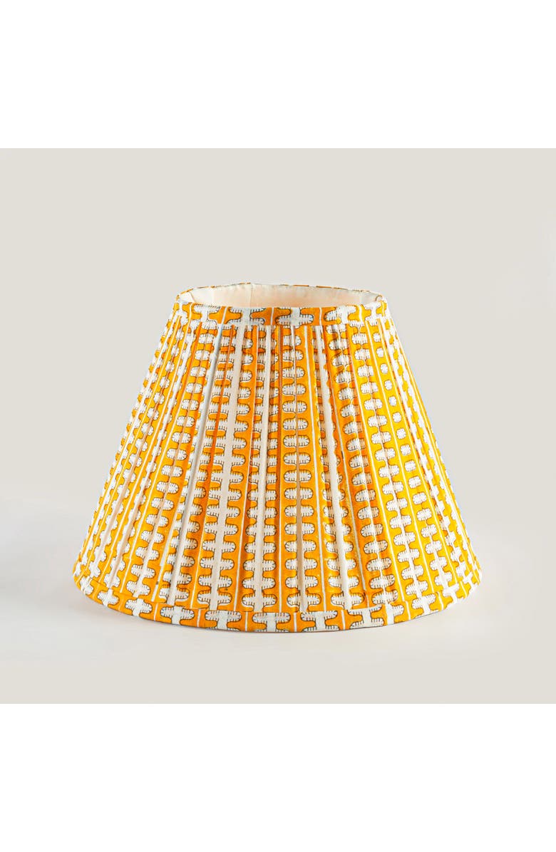 Mela Artisans Meadow Striped Handblocked Lampshade, Main, color, Striped