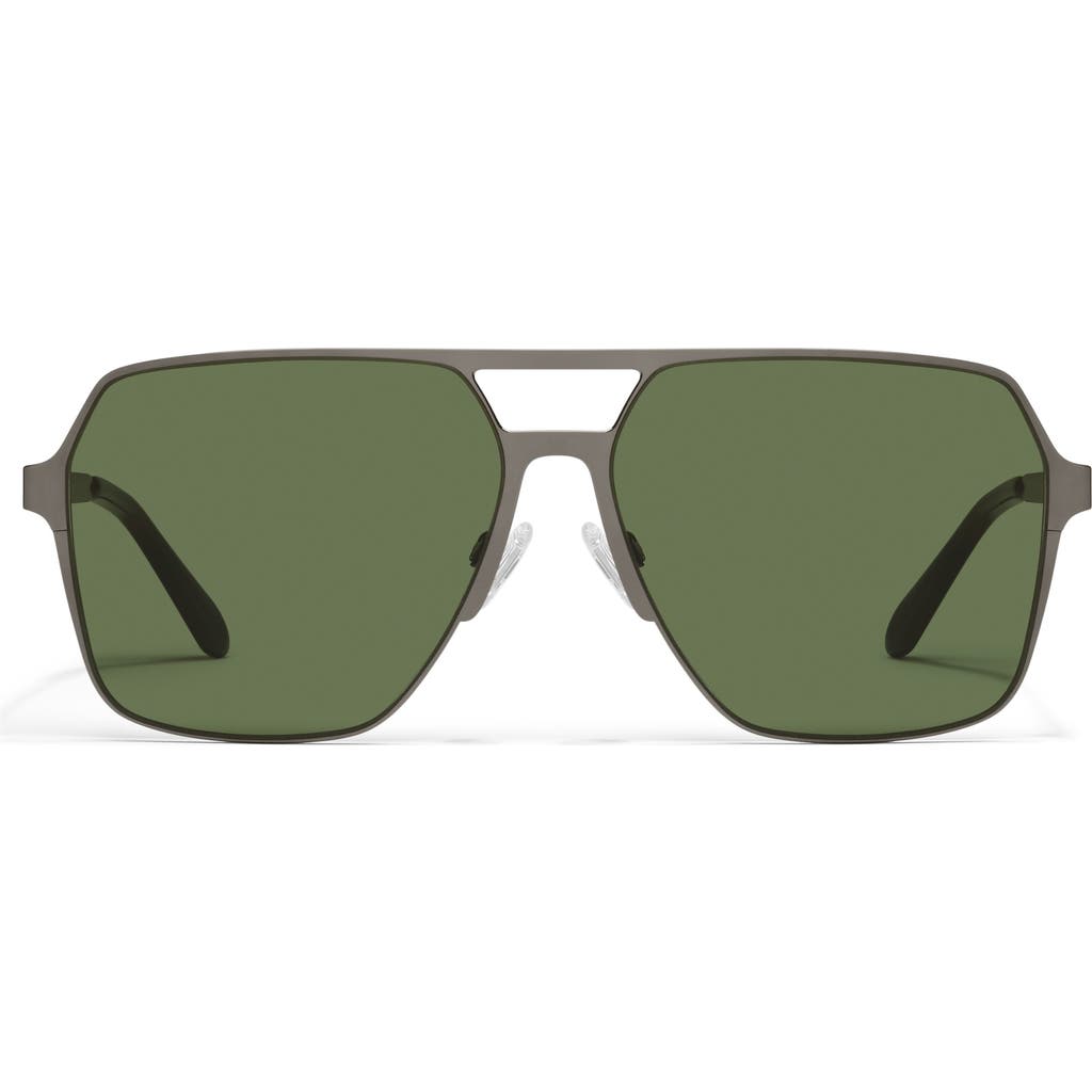 Quay Backstage Pass 60mm Aviator Sunglasses In Green