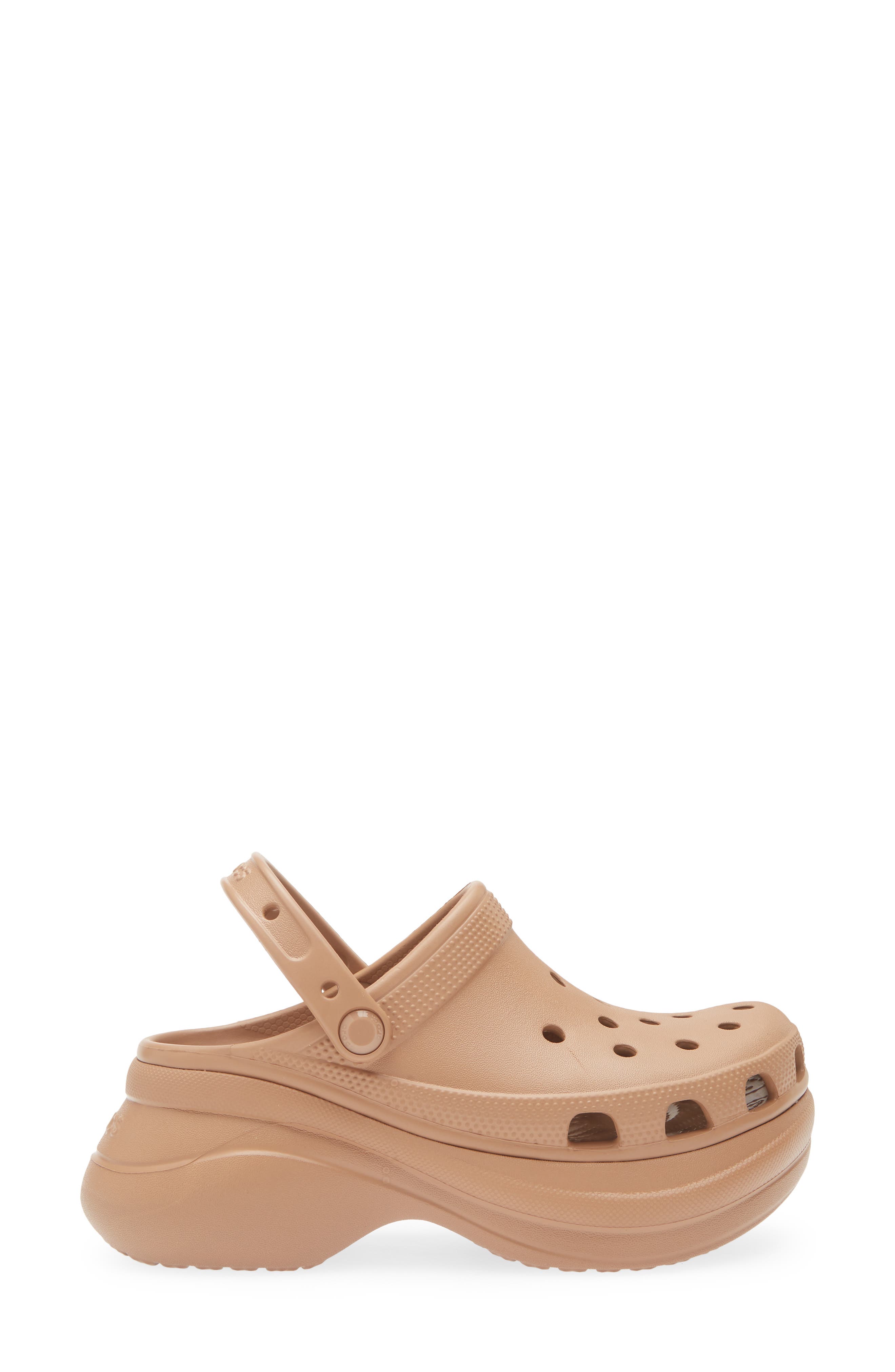 CROCS Classic Bae Platform Clog, Alternate, color, Milk Chocolate