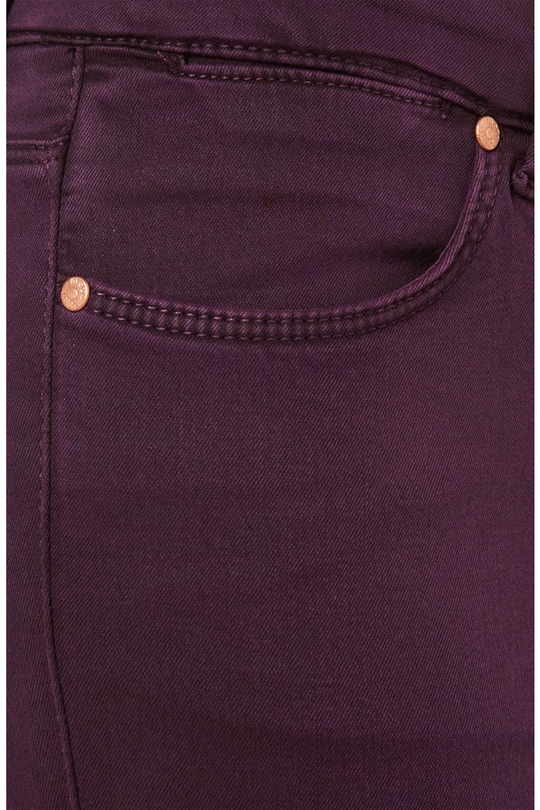 Moto 'Leigh' Skinny Jeans, Alternate, color, BORDEAUX