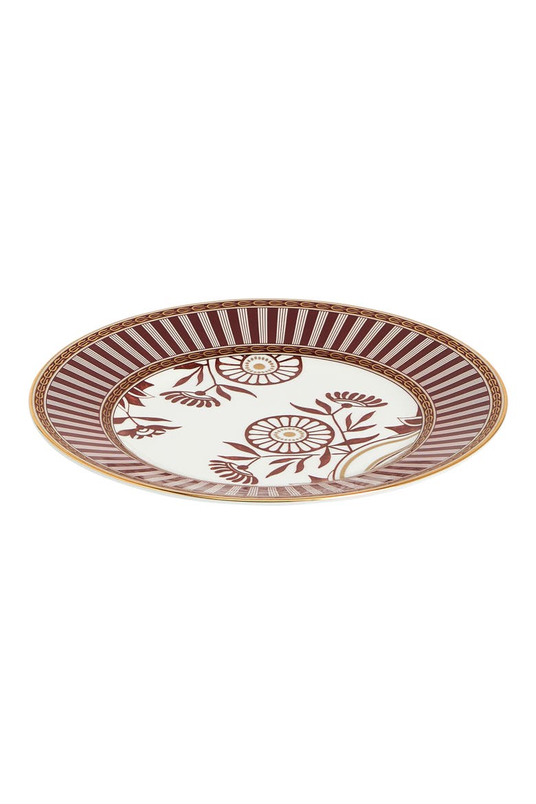 Red Splendor 22K Gold Accent Bone China Side Plate, Alternate, color, MULTI