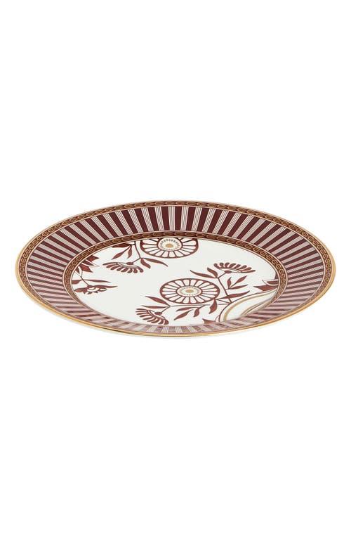 Wedgwood Red Splendor 22k Gold Accent Bone China Side Plate In Multi