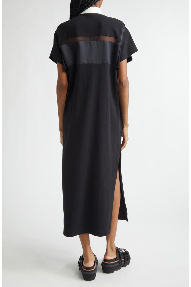 Cotton Jersey Dress, Alternate, color, BLACK
