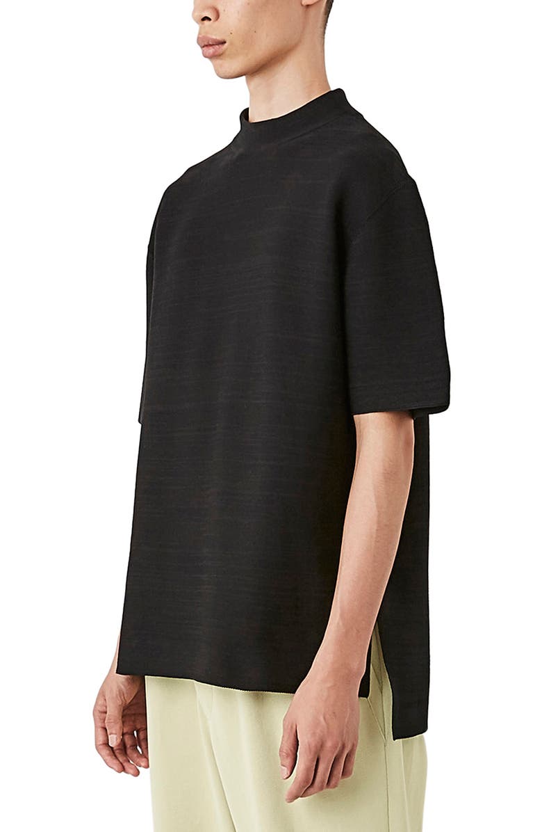CFCL Garter Mock Neck Recycled Polyester Blend T-Shirt | Nordstrom