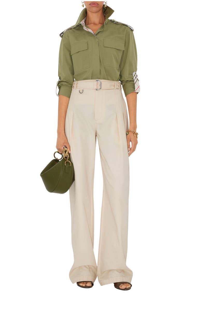 Burberry Cotton Poplin Shirt, Main, color, Wreath