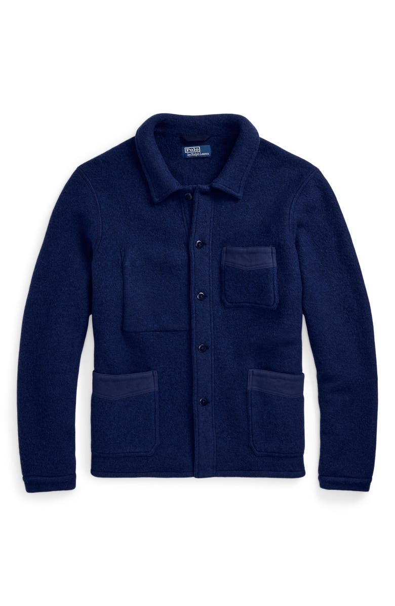 Polo Ralph Lauren Felted Wool Blend Overshirt, Alternate, color, 