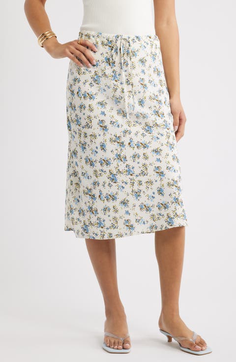 Print Midi Skirt