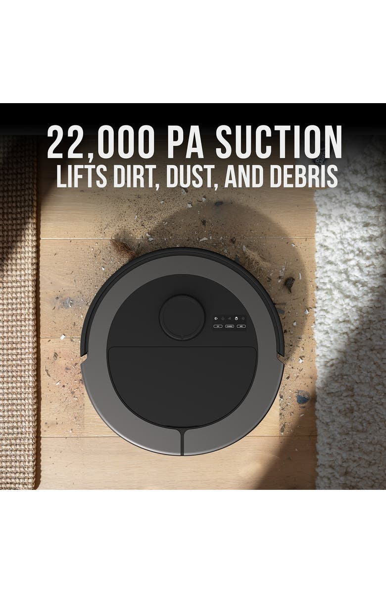 BOBSWEEP Maxim All-in-One Robot Vacuum & Auto-Lift DualSpin Mop, Alternate, color, Titanium