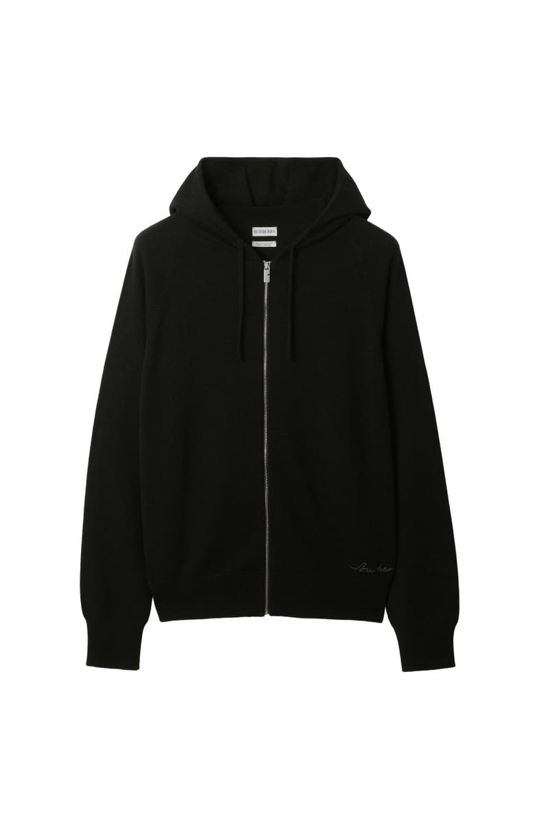 Burberry Cashmere Blend Zip Hoodie, Alternate, color, 
