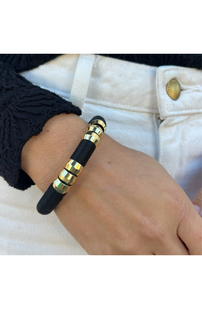 HOLST+LEE Colorblock Bracelet, Alternate, color, Black