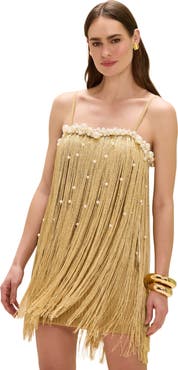 PatBO Aurea Crochet Mini Dress