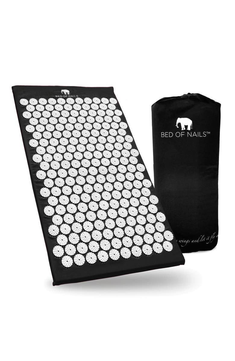 BED OF NAILS Bon Orginal Premium Acupuncture Mat, Main, color, Jet Black