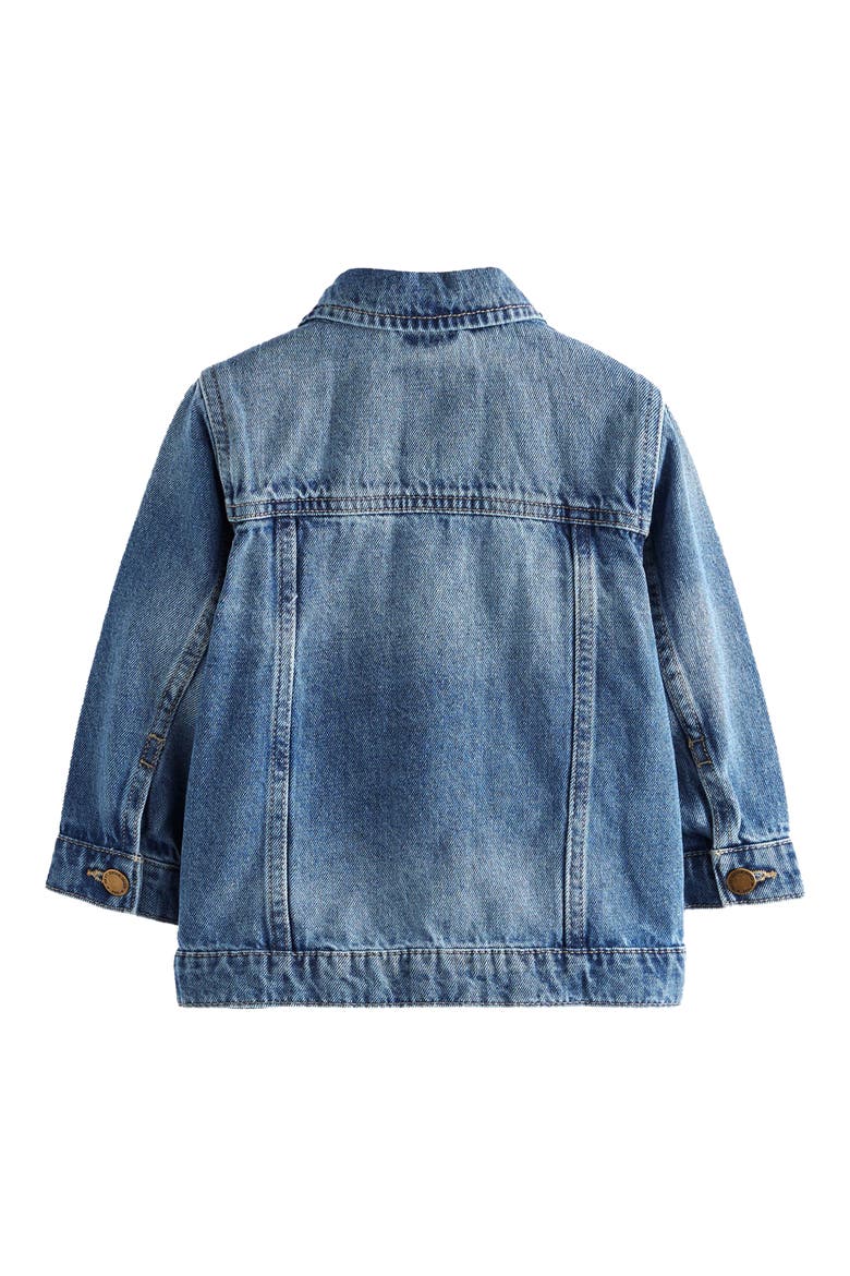 Kids' Cotton Denim Trucker Jacket, Alternate, color, BLUE