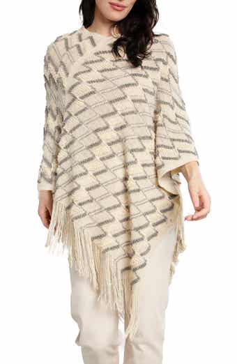 Chevron Tassel Poncho