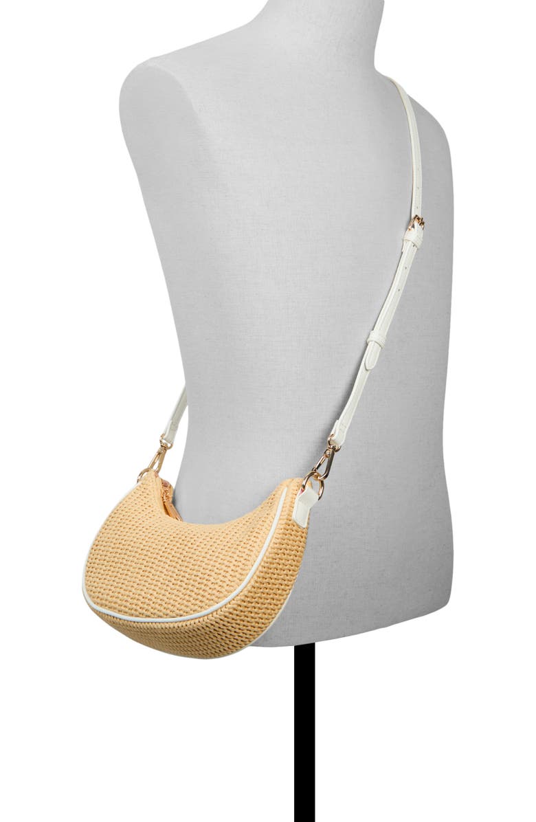 ALDO Beach Glow X Woven Shoulder Bag, Alternate, color,