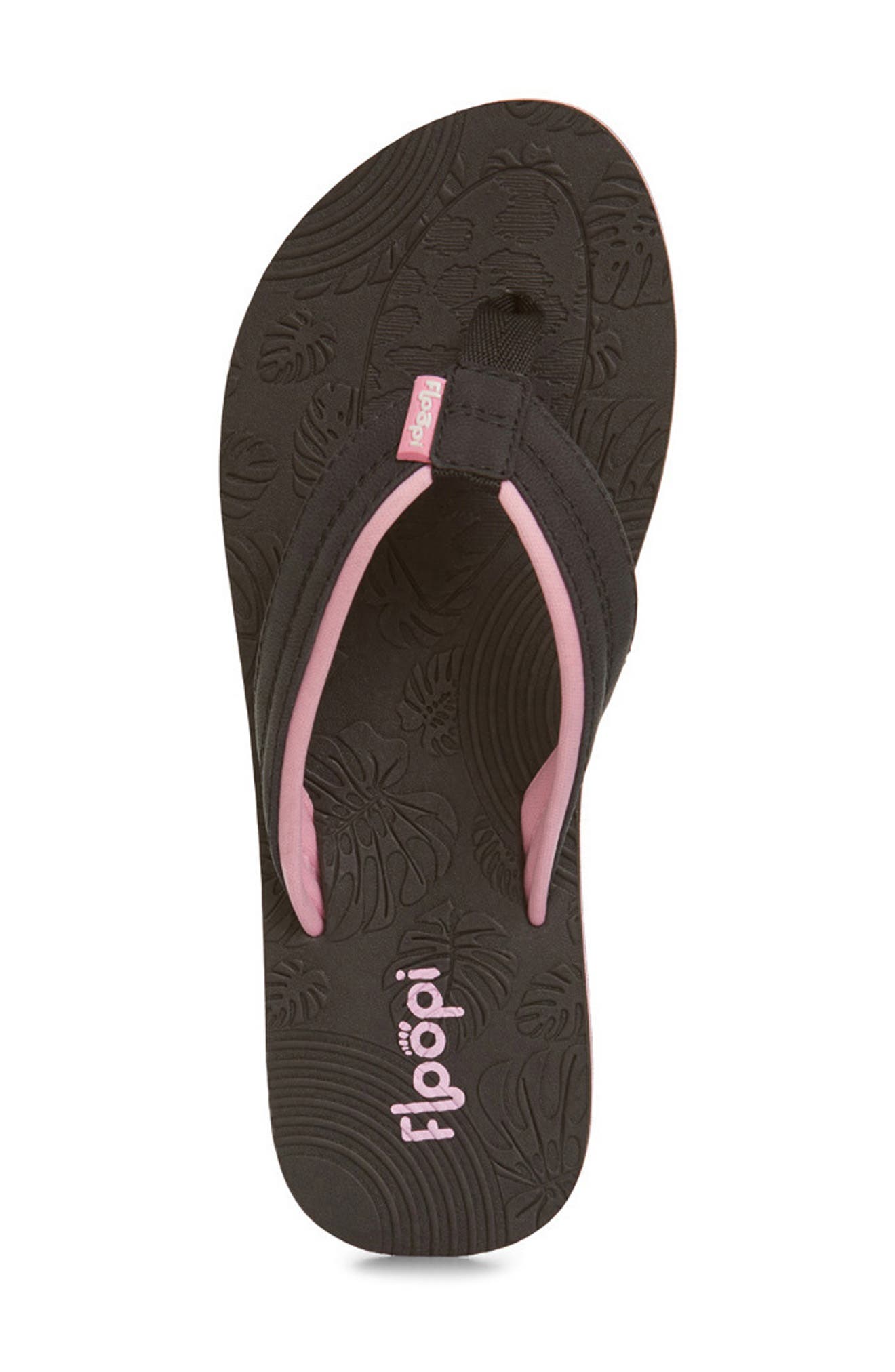 FLOOPI Textured Flip Flop Sandal, Alternate, color, Black