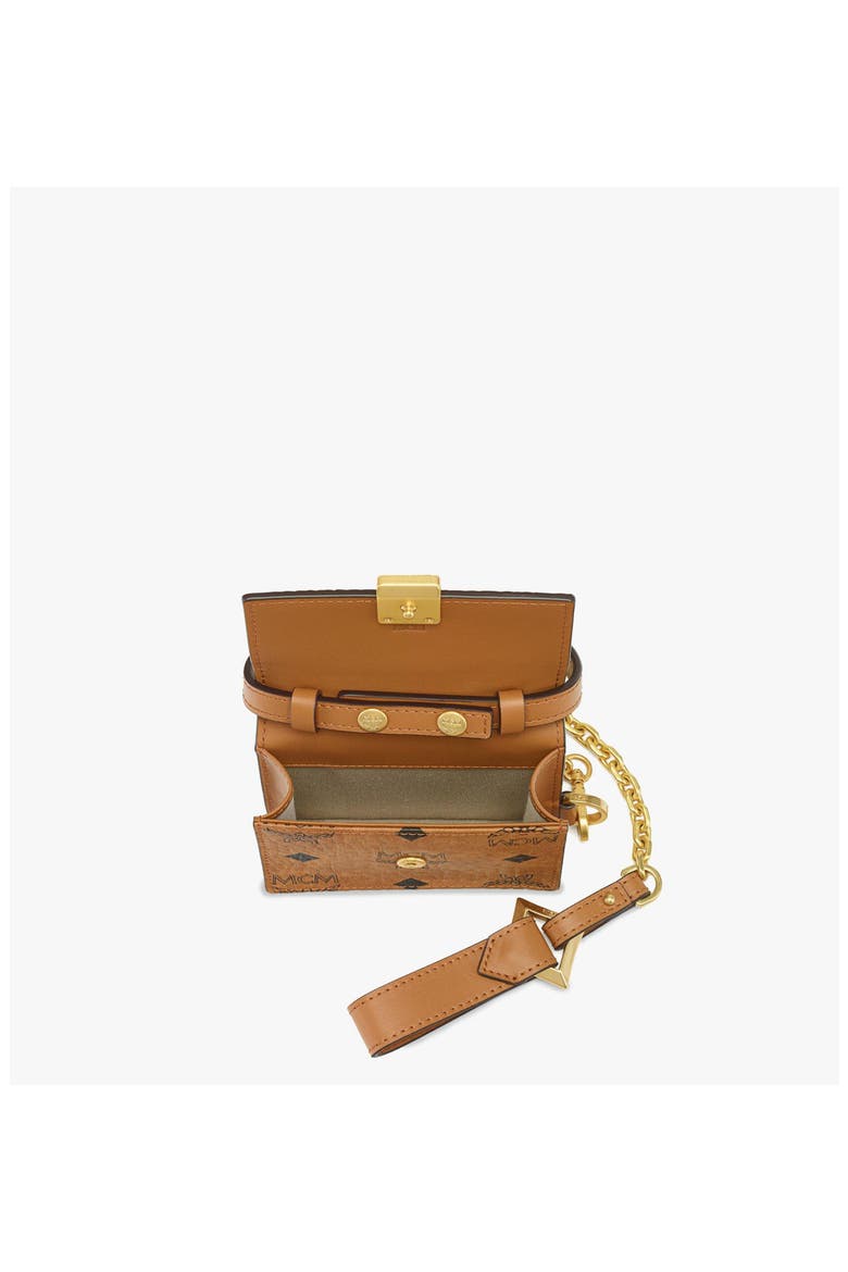 Aren AirPods Pro Charm with Chain Strap in Visetos, Alternate, color, Cognac