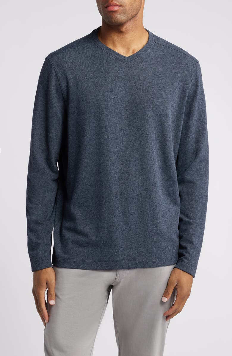 Johnston & Murphy Cotton Blend Pullover, Main, color, 