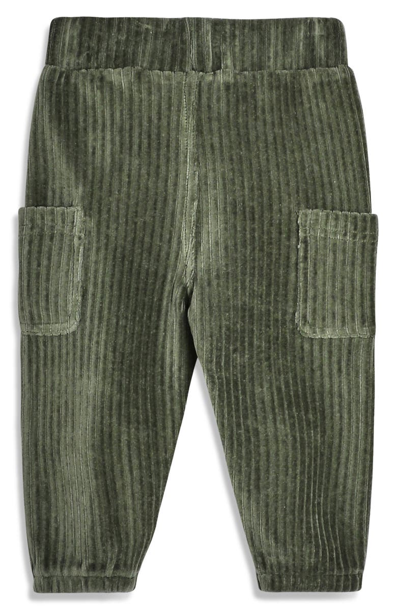 JOJO MAMAN BEBE Tractor Print Sweatshirt & Velour Cargo Joggers, Alternate, color, 