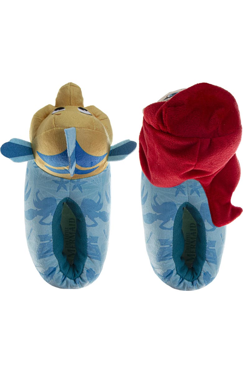 Disney Little Mermaid Girls Slippers, Alternate, color, Blue