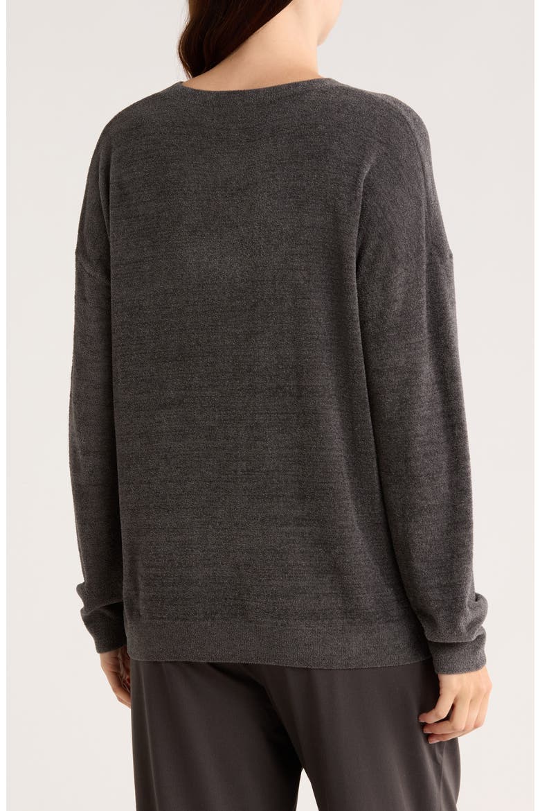 CozyChic Ultra Lite® Drop Shoulder Lounge Sweater, Alternate, color, CARBON