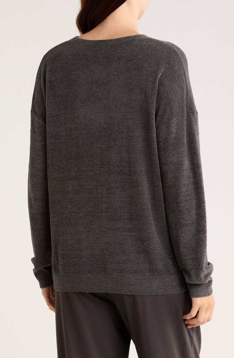 Barefoot Dreams<sup>®</sup> CozyChic Ultra Lite<sup>®</sup> Drop Shoulder Lounge Sweater, Alternate, color, Carbon