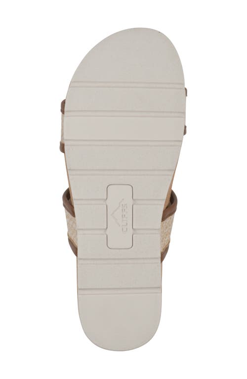 Cliffs By White Mountain Tropical Slide Sandal In Brown Smooth