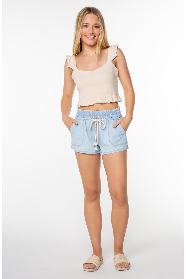Coastal Cruisin' Ruffle Strap Camisole, Alternate, color, PARCHMENT SOLID