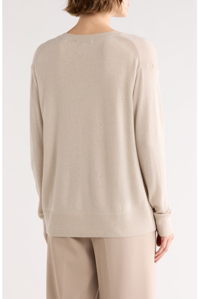 Boxy Wool & Cashmere Blend Sweater, Alternate, color, SILVER GREY